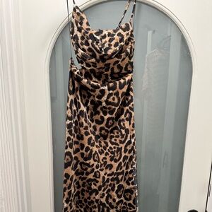 Leopard Print Maxi Dress